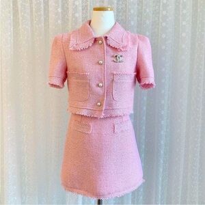 Tweed Set in Pink